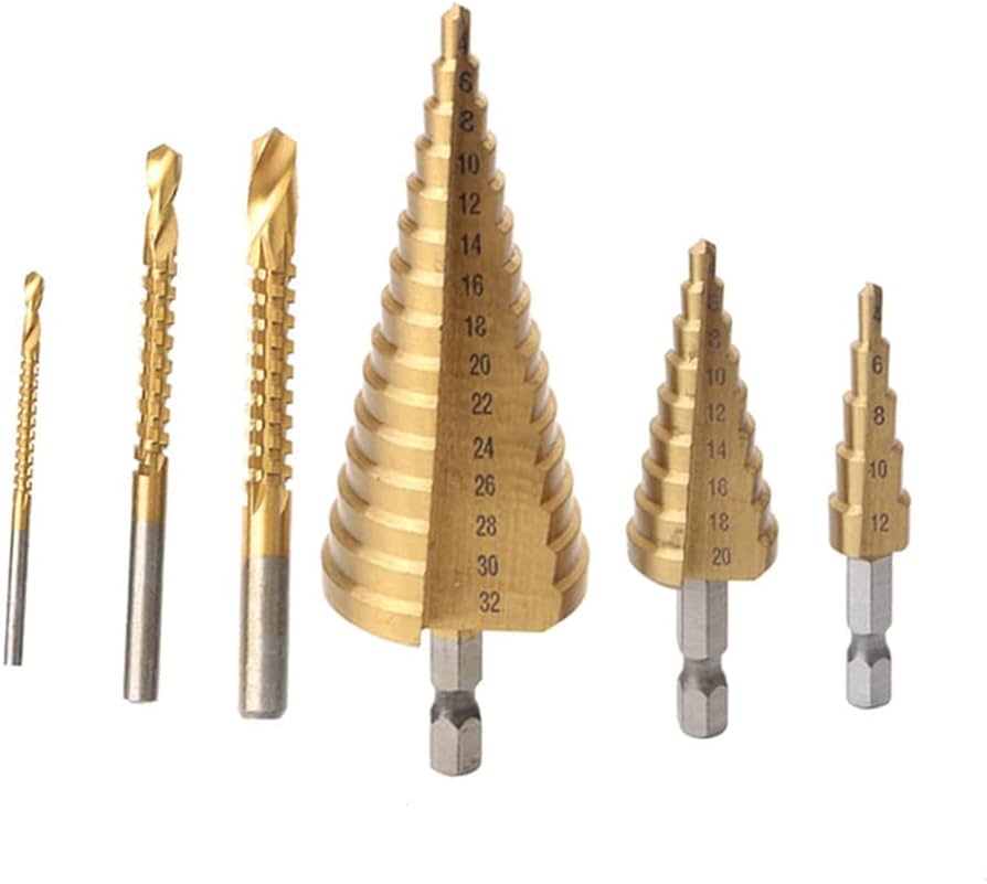 Set Juego de Brocas de TITANIO ( 6 Piezas ) ⚒