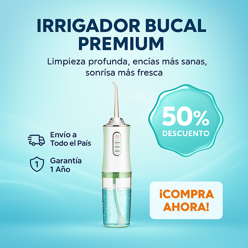 IRRIGADOR BUCAL PORTÁTIL