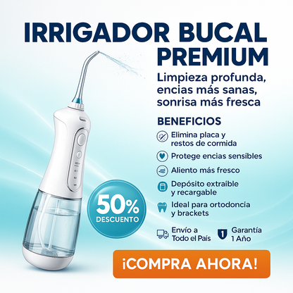 IRRIGADOR BUCAL PORTÁTIL