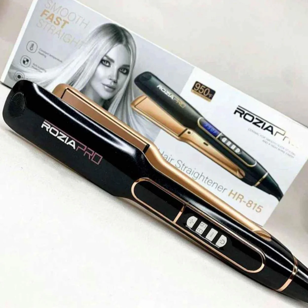 COMBO GLAM TOTAL: PLANCHA ROZIA PRO + CEPILLO SECADOR + RIZADOR DE ESPIRAL