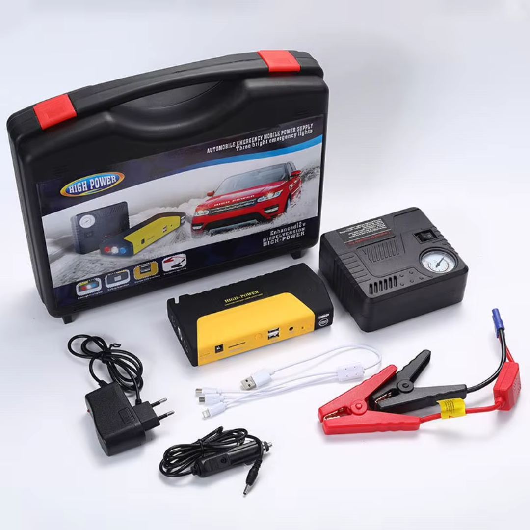 Kit Arrancador de Batería + Compresor de Aire