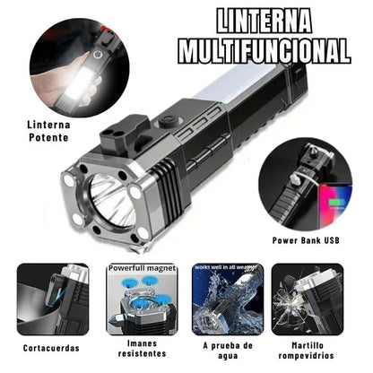 ** KIT PROTECCIÓN 360 **   2 FOCOS SOLARES + 1 LINTERNA DE EMERGENCIA